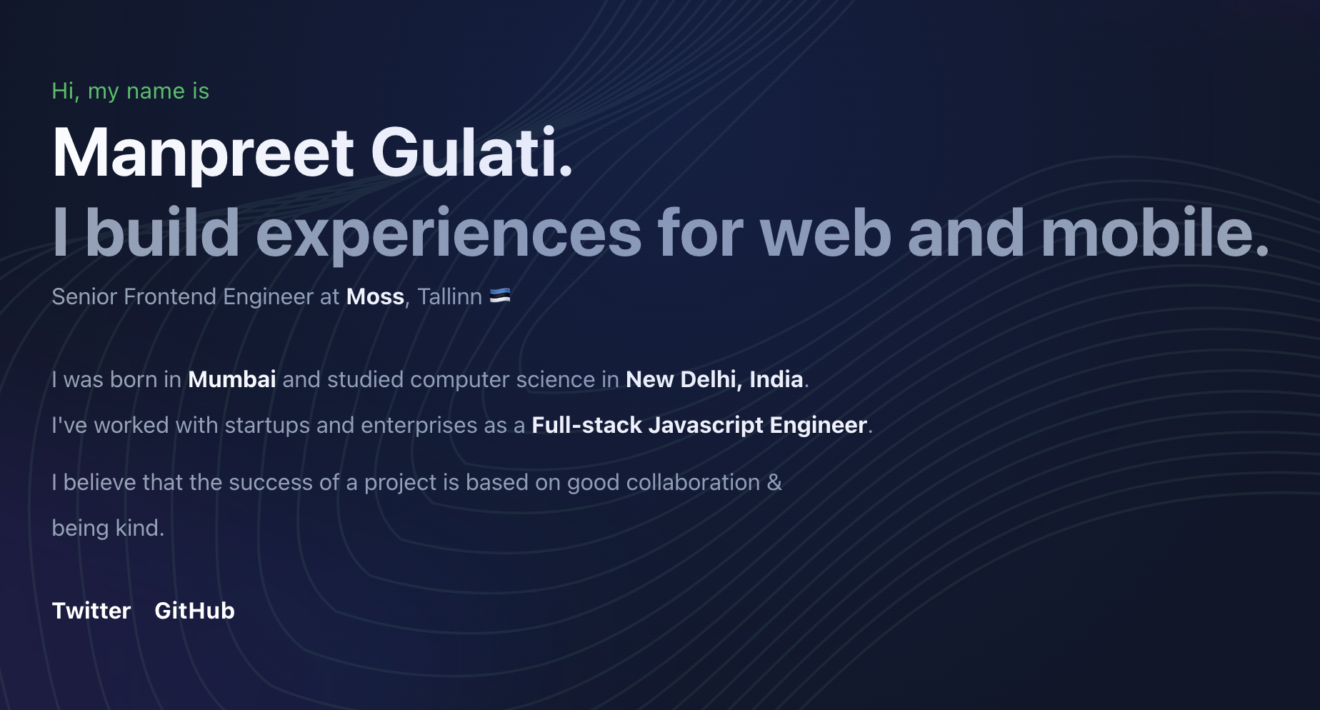 Manpreet Singh Gulati | Personal Portfolio